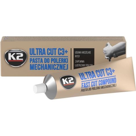 K2 Pasta para Pulidora Coche Elimina Arañazos Elimina Marcas Profundas para Todas Las Pinturas Pasta Reparadora 100 Gramos