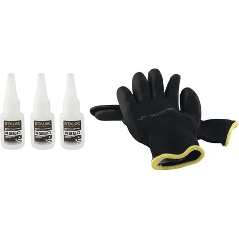 Staloc Sekundenkleber geruchsfrei - Sofortkleber 4S60 ideal für den Modellbau, transparent 20g - 3 Stück