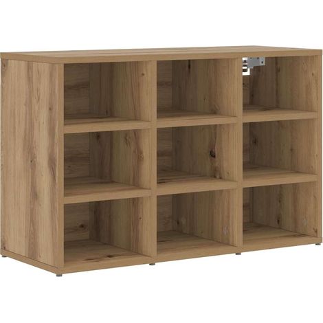 Maison Exclusive - Mobile per scarpe Rovere artigianale 77,5 x 30 x 51 cm