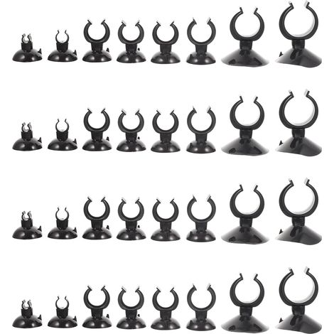 40 Pinces à ventouse pour tuyaux d aquarium support en ABS (1/5)
