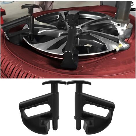 QORVA-2 Pièces Pince De Jante Universelle, Pince De Perle Pneu Automatique Voiture, Outils Automobiles Pneu Changeurs Roue, Outil pour Pneu à Centre Chute, Pneus Voiture Outil Suppression Moyeu Roue (1/5)