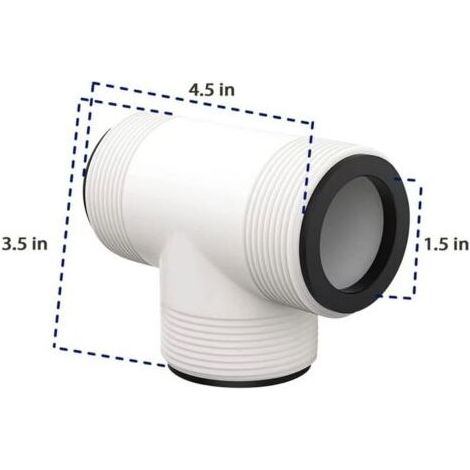 Distributeur de tuyau en T pour piscine, compatible avec les pompes de piscine Intex Coleman (2 pièces), convient aux diamètres de 1,5 pouce. (1/4)