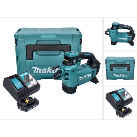 Compressore a batteria Makita DMP 181 RA1J 18 V 11,1 bar + 1x batteria ricaricabile 2,0 Ah + caricabatterie + Makpac
