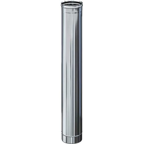TUBO INOX MONOPARETE DIRITTO 1 Mt. Ø110 mm