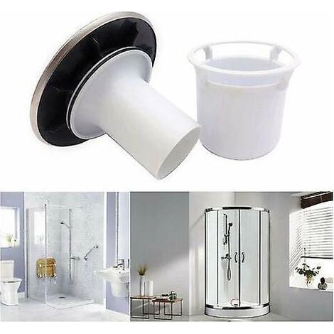 1 X Caniveau De Douche (115 95 63 Mm), Caniveau De Douche Haute Efficacit, Siphon De Sol En Plastique Anti-dbordement, Anti-odeur Et Anti-colmat (1/4)