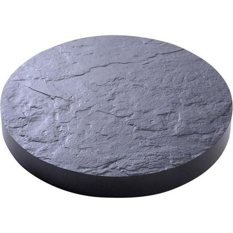 EDA – Support à roulettes pour pot de fleur – Ø 30 cm – Imitation pierre – 5 roulettes multidirectionnelles pour intérieur et extérieur