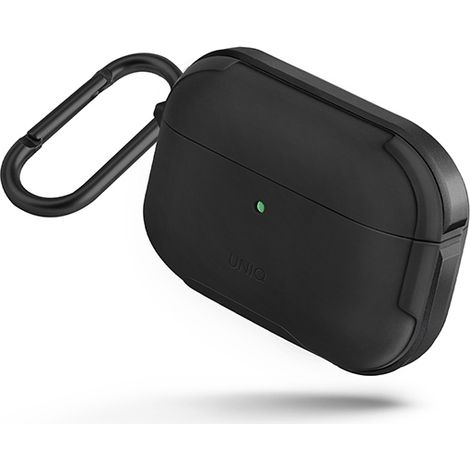 Funda Uniq Valencia para AirPods Problack/negro medianoche Antimicrobiana (1/5)
