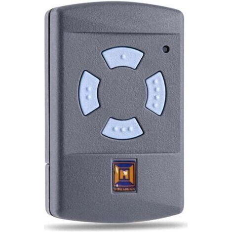 Telecomando per porta da garage HSM4 868 MHz, sostitutivo del trasmettitore portatile Hörmann HSM 4, 868,3 MHz, 4 pulsanti, portata 30 m, con batteria