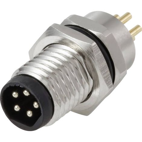 TRU COMPONENTS TC-13751928 Connettore da incasso sensore/attuatore M8 x 1 Spina Numero di poli: 5 1 pz.
