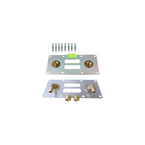 Lot de 5 sorties de cloison double PER à glissement Ø16 - femelle 1/2'' (15/21)