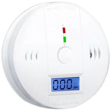 Détecteur d'alarme de Détecteur de gaz de monoxyde de carbone Détecteur d'alarme de CO2 alimenté par batterie avec affichage LCD Avertissement vocal (1/4)