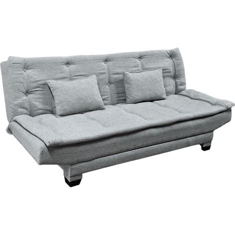 Canapé Convertible 3 Places "Raul" 187cm Gris (1/5)