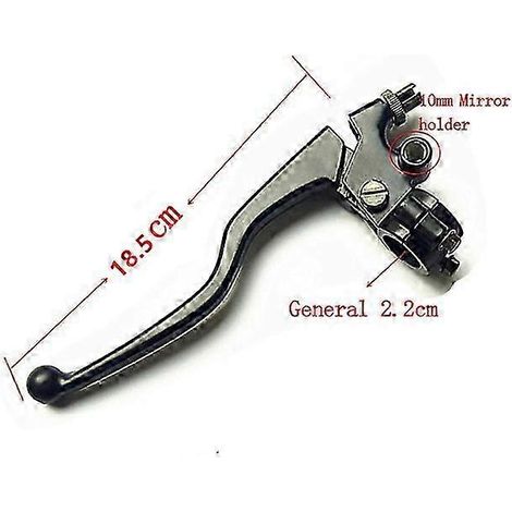 Leviers de frein et d'embrayage en alliage d'aluminium 22 mm (7/8 po) pour guidon de moto, accessoires pour pit bike, dirt bike, ATV, moto (à gauche) (1/5)
