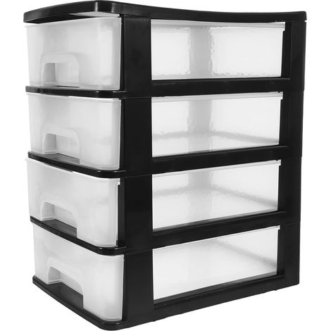 Boîte à tiroirs empilable multifonctionnelle en plastique