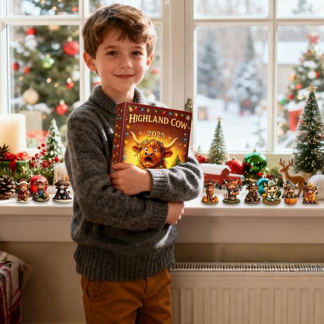 Calendrier De L'Avent Vache - Figurines 3D Mignonnes - 24 Pièces Ornements (1/4)
