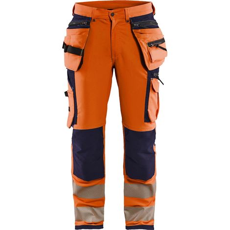 Pantalón de trabajo Blaklader high vis stretch 4d alta visibilidad refuerzos