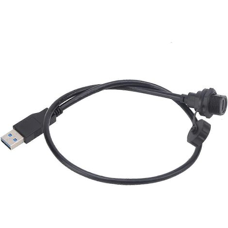 Wasserdichter Einbau-USB-Typ-C-Buchse mit Schraubverriegelung, E10TPC-TF-F/U3-AM (1M) Strombuchse, IP67 wasserdichte Schnittstelle für Verlängerungskabel. (1/5)