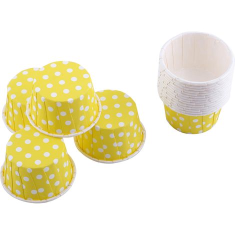 100 Papierförmchen für Cupcakes und Muffins, goldfarben, ideal für Hochzeitsfeiern, 100er-Packung (1/3)