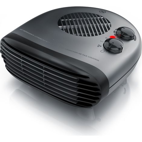 Brandson Heizlüfter 2000W, 2 Leistungsstufen, Thermostat, energiesparend, leise, Überhitzungsschutz, automatische Abschaltung, Grau (1/5)