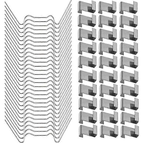 Clips de fixation pour vitres de serre, clips en fil de fer, clips de vitrage de type Z (1/5)