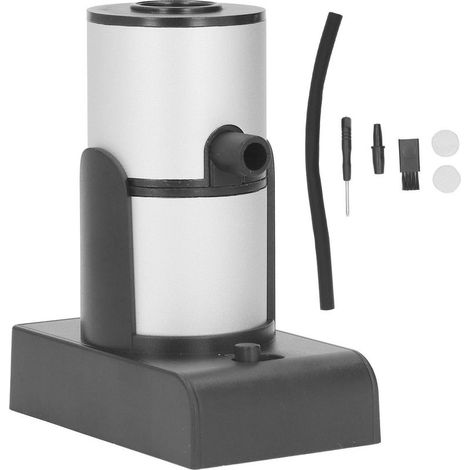 Fumoir de cuisine portable infuseur à fumée compact argenté, pour cocktails et viandes, idéal pour fumer vos plats et boissons à la maison (1/5)
