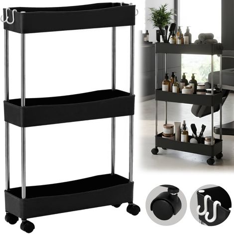 Carrito Calis, mesa de peluquería, spa cosmético, carrito de salón con ruedas (1/3)