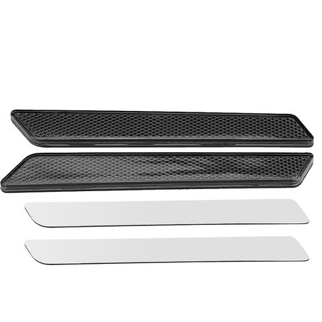 Eosnow Paar Hartschalen-Reflektoren für Satteltaschen-Verriegelungsabdeckungen für FLHT FLT FLHX 2014-2017 Smoke