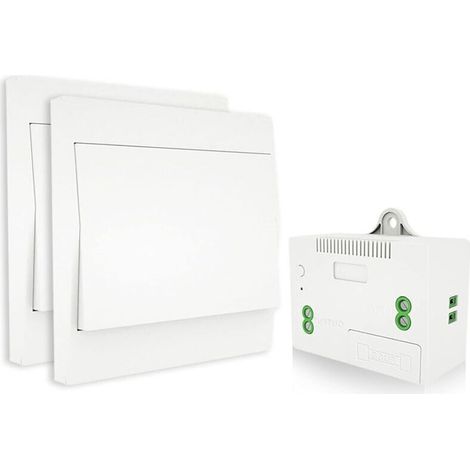 Interrupteur sans fil autoalimenté – Télécommande RF433 étanche – Installation facile dans salle de bain – Compatible avec assistants vocaux (1/5)