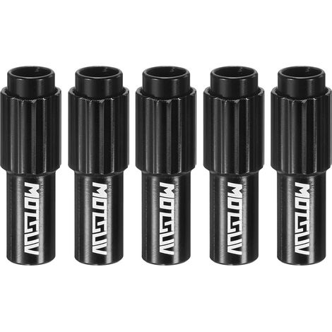 5pcs Réglage De Câble En Ligne Pour Vélo Connecteur De Câble De Frein Et De Changement De Vitesse En Alliage D'Aluminium Régulateur De Tension Avec Vis De Logement, Noir (1/5)