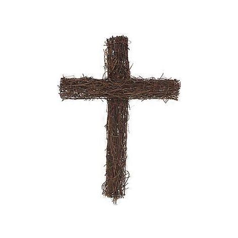 Rattan-Kreuz-Dekoration, Weihnachts-Gartenkreuz, unfertiges Kreuz