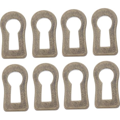 Cache-serrures décoratifs, lot de 10, finition antique, alliage (1/5)