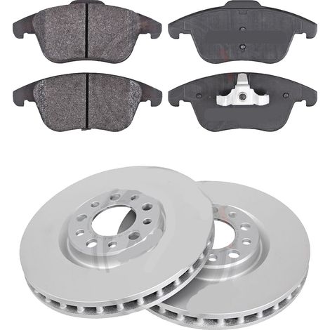 KIT FRENI ANTERIORI compatibile con AUDI A4 (8K2,8K5,8KH,B8) - DISCHI + PASTIGLIE OEM: FDB4045 / DDF1663 /SOSTITUZIONE DIRETTA/BASSA POLVERE/SILENZIOSO (1/5)