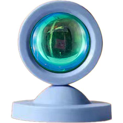 Lampe Projecteur Coucher De Soleil - Base En Aluminium - Objectif En Cristal HD - USB Alimenté - Pour Décoration Intérieure Photo Et Ambiance Romantique - 1 Pièce (1/5)