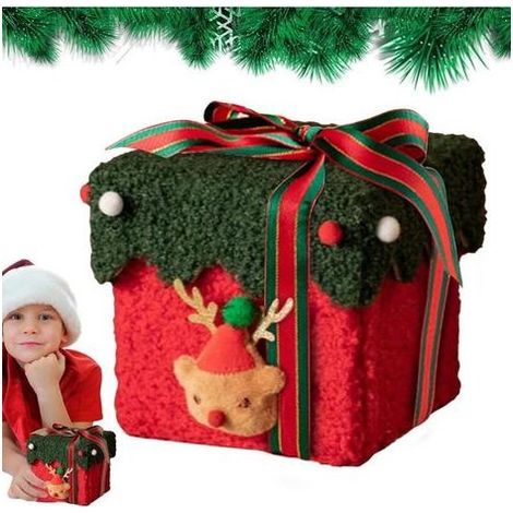 Boîtes à bonbons de Noël, sachets de bonbons pour les fêtes, petites boîtes à friandises, jolies boîtes à bonbons, boîtes cadeaux festives, boîtes à friandises en carton et laine d'agneau pour bonbons (1/4)