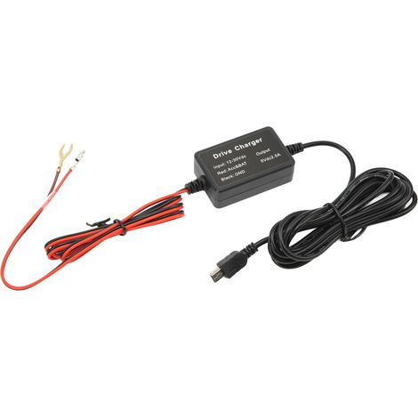 Kit de câblage pour caméra embarquée, adaptateur mini USB 12-30 V vers 5 V (sécurisé pour caméra de rétroviseur et GPS). (1/5)