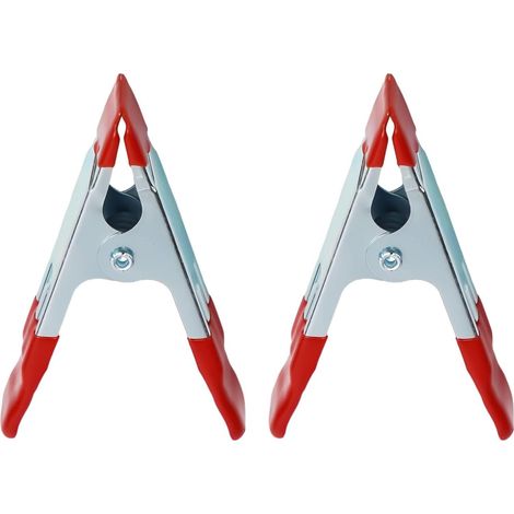 Pince bois - 2 pièces, 4", caoutchouc/métal, pour menuiserie (1/5)