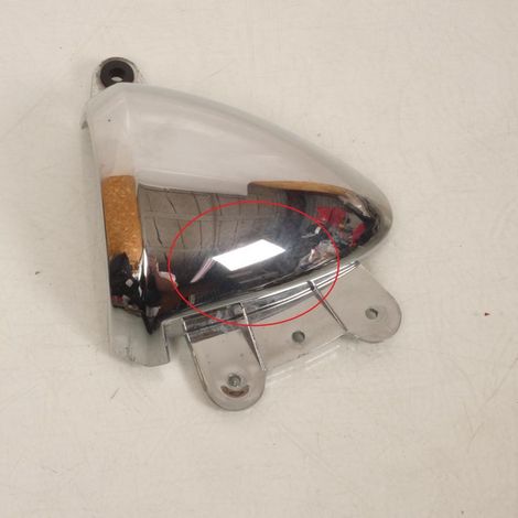 [PRODUIT D'OCCASION] Cache latéral gauche chromé origine pour moto Suzuki GSF 600 (1/3)