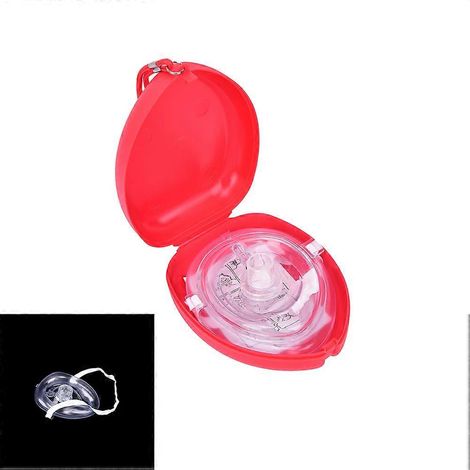 Nouveau masque de réanimation professionnel avec valve unidirectionnelle pour la formation aux premiers secours et le bouche-à-bouche. Outils inclus. (1/5)