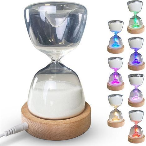 Sablier Lumineux 15 Minutes + 7 Couleurs + 3 Modes (1/5)