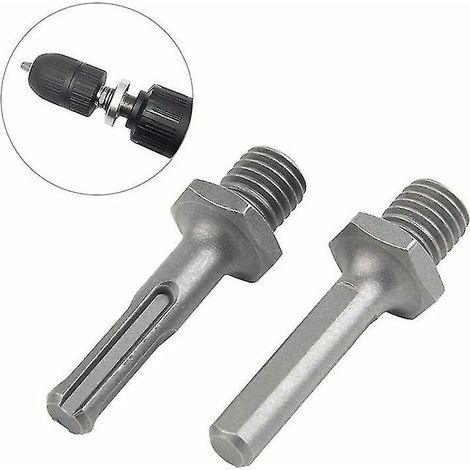2 Pièces Adaptateur M14 Filetage Mâle À Sds Plus Triangle Fem Et Fem Pour Perceuse Meuleuse (1/5)