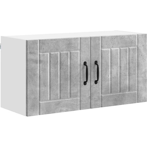 Maison Exclusive - Armadietto a muro LUCCA Grigio Cemento 80 x 31 x 40 cm