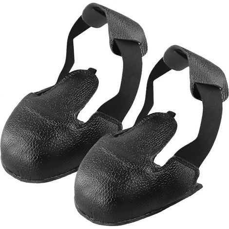 Surchaussures de sécurité embout acier cuir anti-écrasement, élastiques résistants usure antidérapantes travail industriel (1/5)