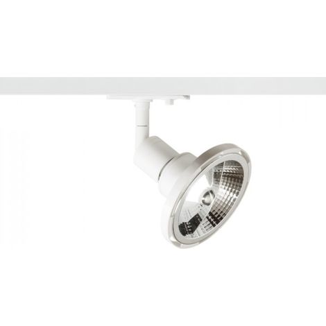 Riflettore Proiettore PURINA per binario monofase Bianco 230V GU10 50W