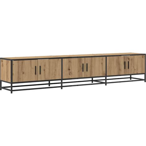 Meuble TV,Banc TV,Armoire TV chêne artisanal 210 x 35 x 41 cm Bois d'ingénierie CFW768670 (1/5)