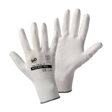 GANTS DE PROTECTION WORKY 1150 NYLON AVEC REVÊTEMENT PU EN 388 RISQUES MECANIQUES 4131 TAILLE 8 (M) (1/2)