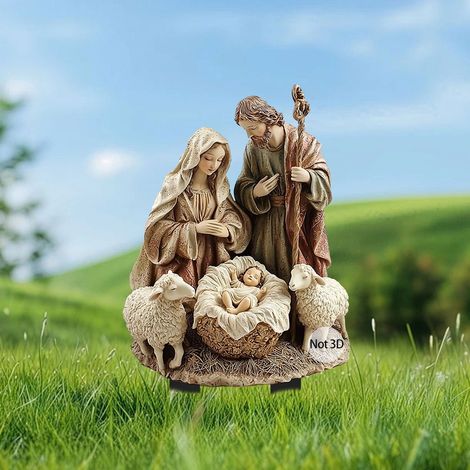 Statue De Jardin - Figurine Plate En Métal Avec Support À Enfoncer - Décoration Extérieure Pour Cour Ou Potager - 1 Pièce (1/5)