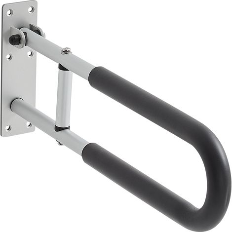 Mophorn Ringhiera di Sicurezza per WC, Barra di Sostegno a Forma di U da 605 mm con Maniglia Antiscivolo, Capacità di Carico 136 kg, Ideale per Anziani, Disabili e Donne in Gravidanza