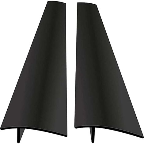 Door Sweep - Weather Stripping - Auto-Adhésif - En Mousse Caoutchouc - Profil En U - Pour Porte Coulissante En Verre Intérieure Ou Extérieure - Lot De 2 Bandes (1/5)