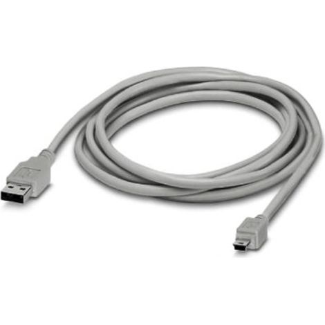 Câble USB Contenu: 1 pc(s) Phoenix Contact CABLE-USB/MINI-USB-3,0M 2986135 (1/2)