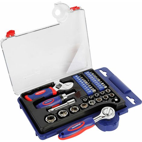Set chiavi a bussola Workpro 38 pezzi con cricchetto e custodia (1/5)
